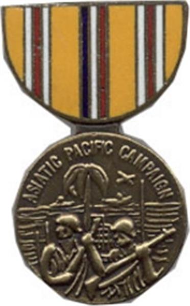 Asiatic Pacific Campaign Mini Medal Small Pin
