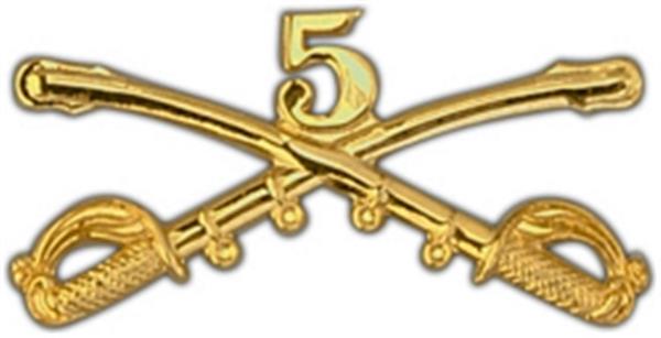 5th Cavalry Large Pin