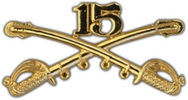 15th Cavalry Large Pin