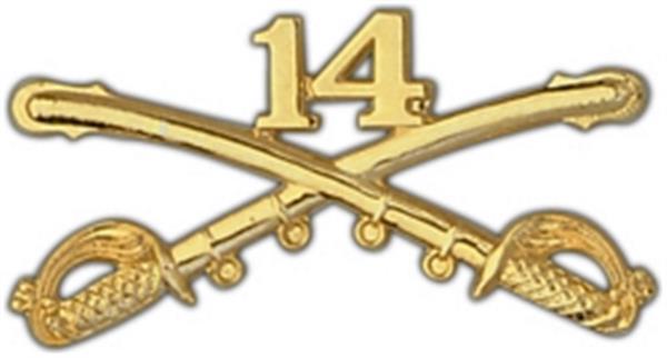 14th Cavalry Large Pin
