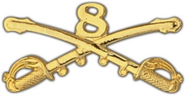 8th Cavalry Large Pin