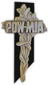 POW-MIA Cross Large Pin