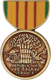 Vietnam Service Mini Medal Small Pin