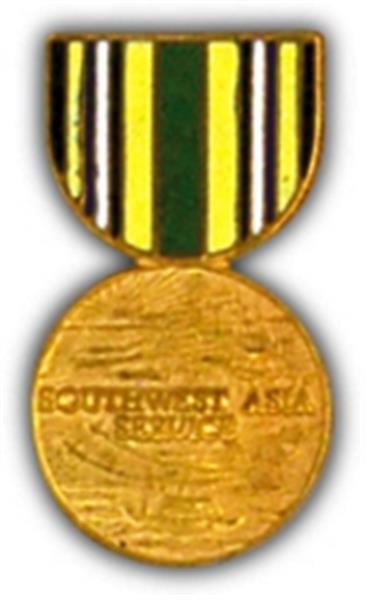 Southwest Asia Mini Medal Small Pin