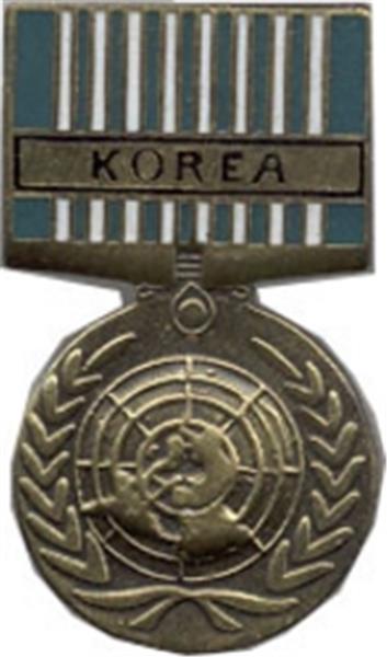 UN Service Korea Mini Medal Small Pin