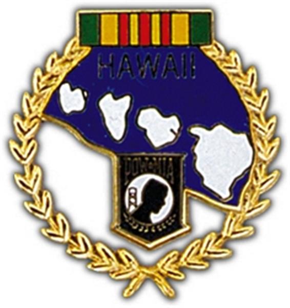 Hawaii POW Large Pin