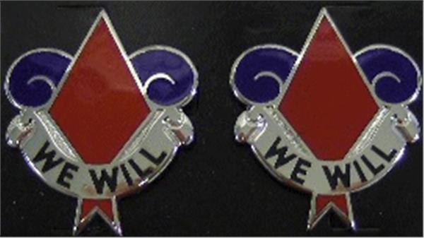 5th Infantry Division Distinctive Unit Insignia - Pair - WE WILL