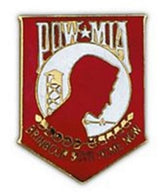 POW-MIA Red Large Pin