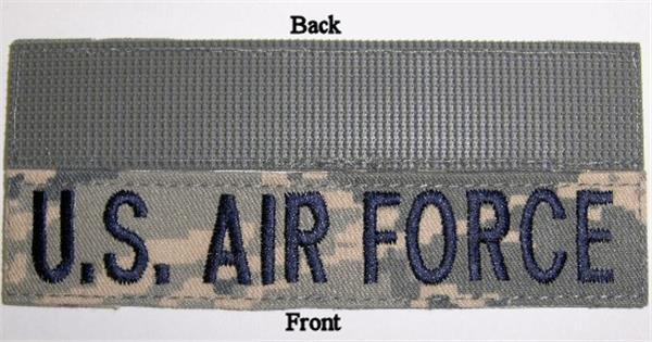 U.S. AIR FORCE Branch Tapes for ABU Uniforms with Hook