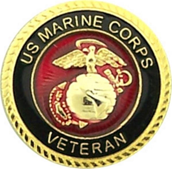 U.S. Marine Veteran Small Hat Pin