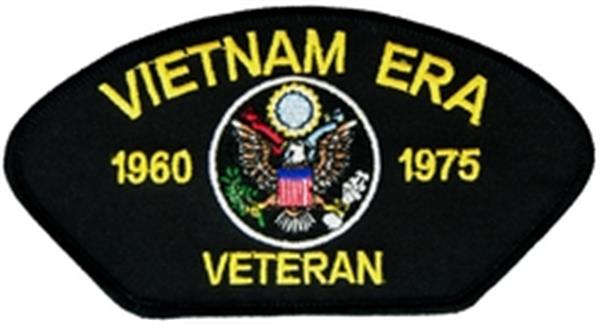 Vietnam Era Veteran with Dates Patch