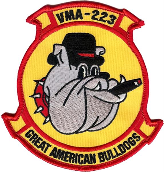 VMA-223 "BULLDOGS" Fixed Wing Squadron Patch