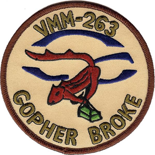 VMM - 263 "GOPHER BROKE" Squadron Patch
