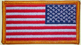 Full Color Reverse American Flag Patch - Military Standard