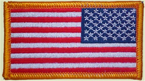 BLACK REFLECTIVE American FLAG Military Embroidered Patch Craft Supply