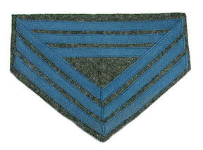 Civil War C.S. Chevrons with Grey Wool - INFANTRY