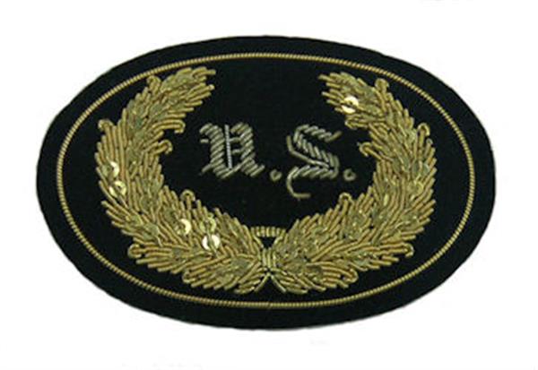 Civil War Embroidered Hat Insignia - U.S. Staff Officer - SMALL