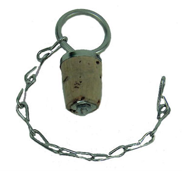 Civil War Replacement Canteen Cork and Chain 