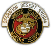 Desert Storm USMC Logo Small Hat Pin