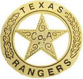 Texas Ranger Badge Replica - Gold