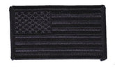 American Flag Patch FORWARD Facing - BLACK on BLACK