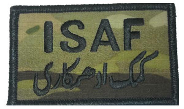 ISAF with PASHTO Text Multicam Patch OCP - BLACK Border