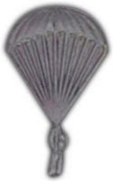 Paratrooper Man Silver Small Hat Pin - CLEARANCE!