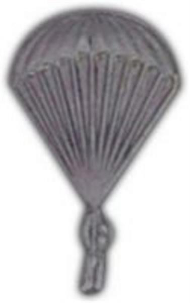 Paratrooper Man Silver Small Hat Pin