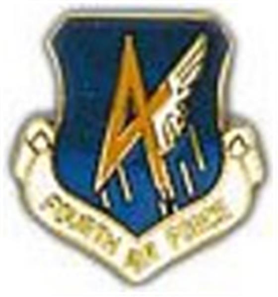 4th Air Force Small Pin - CLEARANCE!