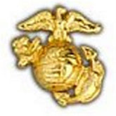 USMC Anchor Right GOLD Small Hat Pin