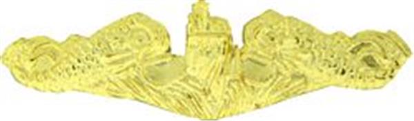 Submarine Gold Small Pin