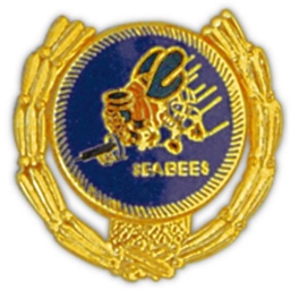 Seabees Wreath Small Pin