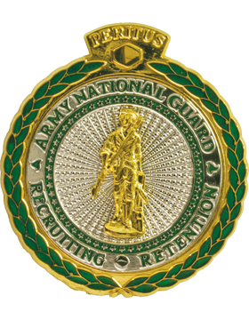 U.S. Army Recruiter Basic with Minuteman Badge - No Shine Insignia