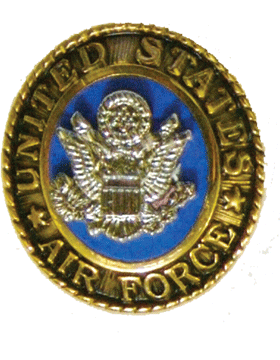 U.S. Air Force Ring Lapel Pin 2 Piece