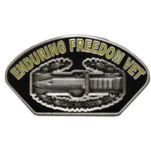 Enduring Freedom CAB Veteran Pin  - Size 1-1/4 inch - CLEARANCE!