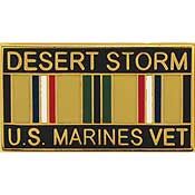 Desert Storm Marine Veteran Pin  - Size 1-1/8 inch - CLEARANCE!