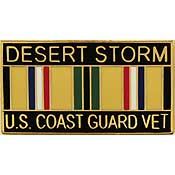 Desert Storm US Coast Guard Veteran Pin  - Size 1 1/8 inch - CLEARANCE!