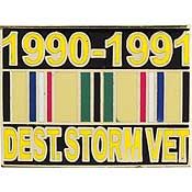 Desert Storm Vet 1990-1991 Small Hat Pin - CLEARANCE!