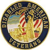 Disabled American Veterans Pin  - Size 7/8 inch