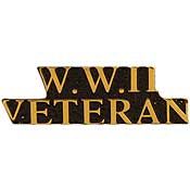 WWII Veteran Pin  - Size 1-1/2 inch - CLEARANCE!