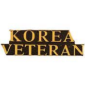 Korea Veteran Pin  - Size 1-1/2 inch