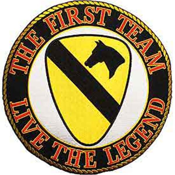 1st Cavalary Live the Legend 10 inch Patch