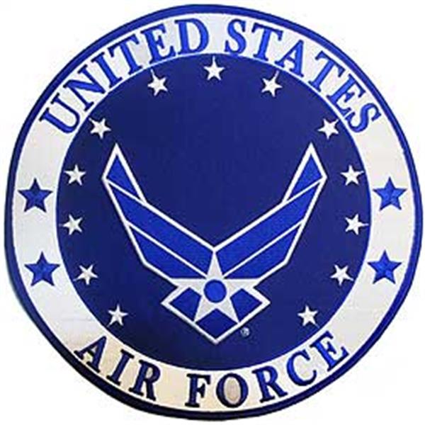 USAF US Air Force Star Round Logo 12 inch Patch - CLEARANCE!