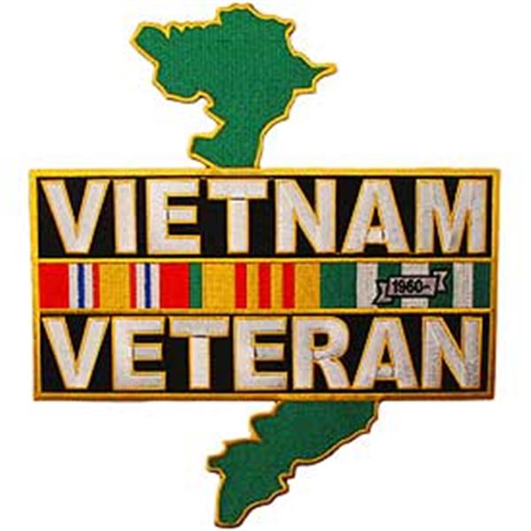 Vietnam Veteran Service Ribbon - Country 12 inch Patch