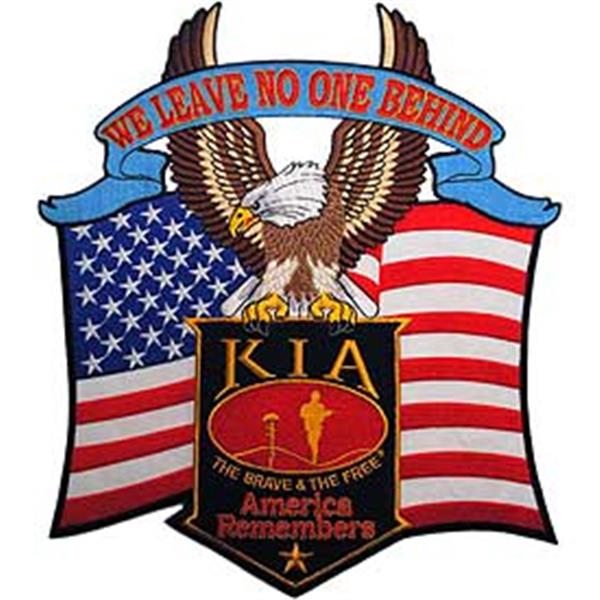 KIA We Leave No One Behind 12 inch Patch