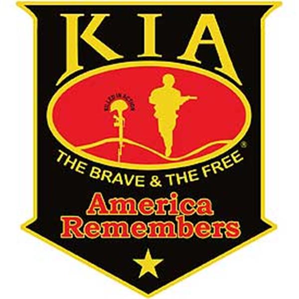 KIA America Remembers Black Shield Patch