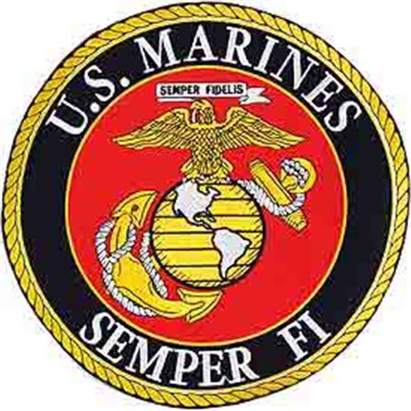 USMC Semper Fi Round Logo 10 inch Patch - CLEARANCE!
