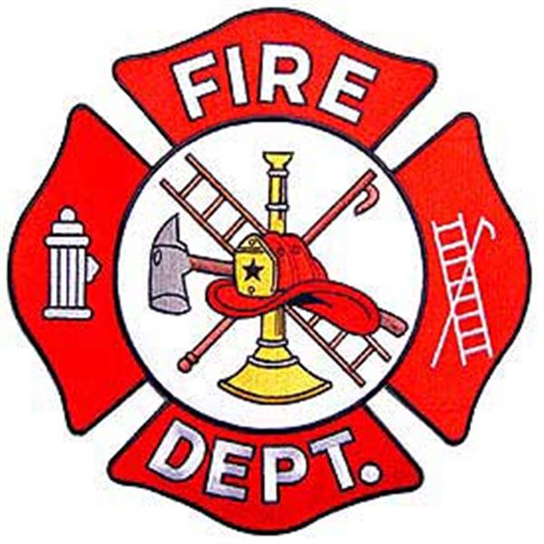 Fire Department Large 10 inch Patch - CLEARANCE!