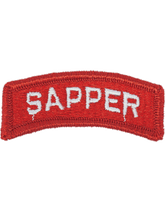 SAPPER - Dress Tab White on Red