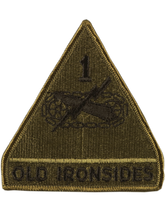 1st Armor Division Subdued Patch - Sew On Style